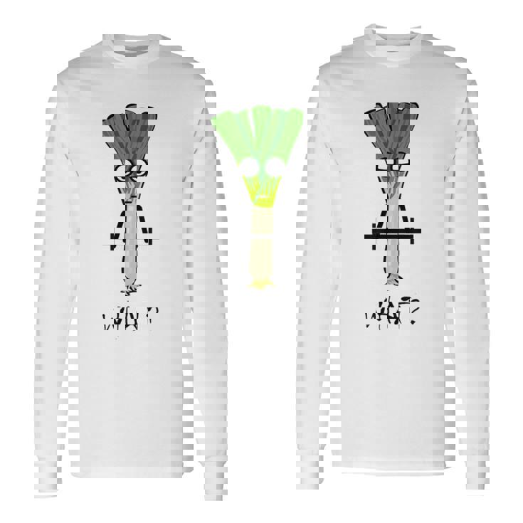 ジムでのトレーニングのための面白いネギフィットネスギフト 長袖Tシャツ