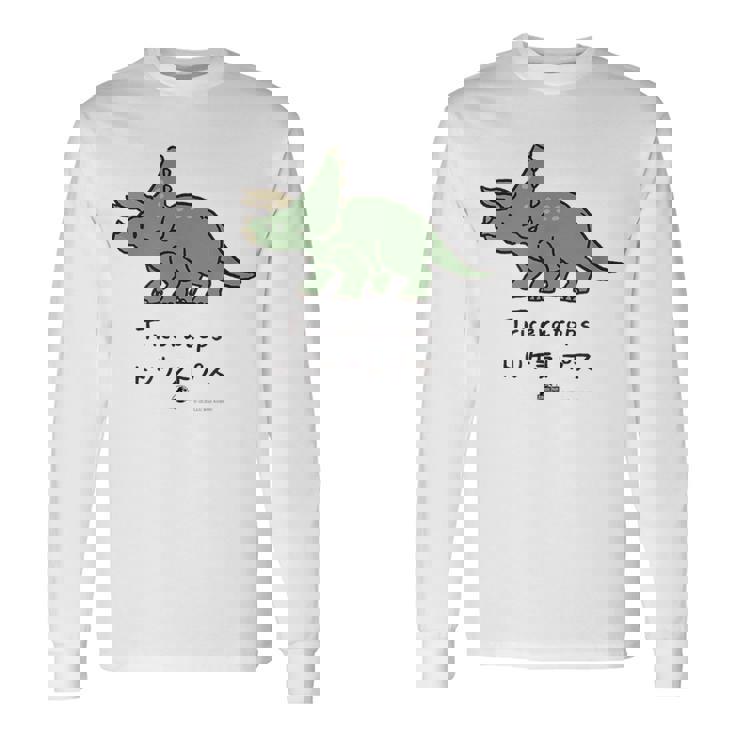 ジュラシック・ワールド Triceratops Loose Illust 長袖Tシャツ