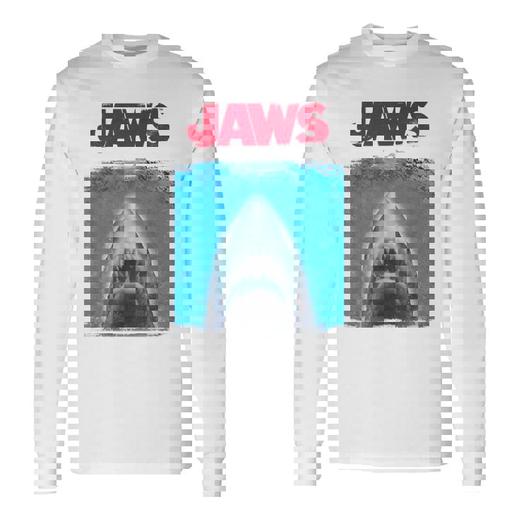 ジョーズ シルエット グラフィック 長袖Tシャツ