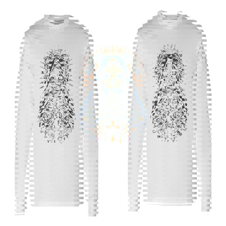 スカル サンタ ムエルテ クリスチャン 長袖tシャツ 長袖Tシャツ