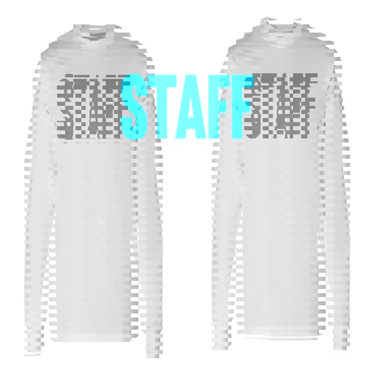 スタッフ イベント 衣装 クルー 音楽祭 バックプリント ワーカー 長袖Tシャツ