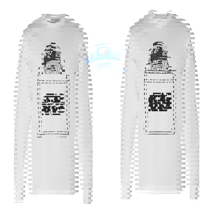 スターウォーズ R2-D2 ロゴポケット 長袖Tシャツ