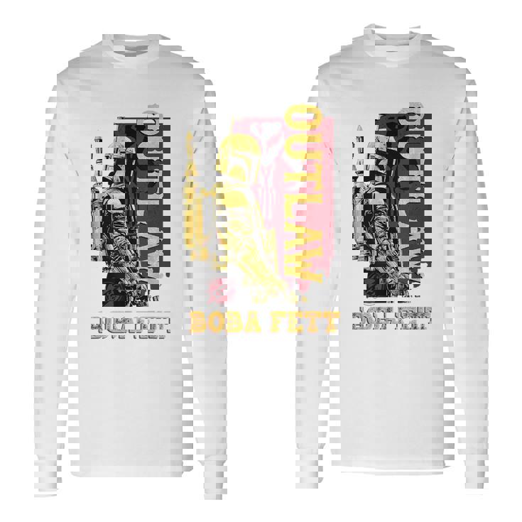 スターウォーズ ボバ・フェットの本 アウトロー 叙事詩 レトロ ポートレート 長袖Tシャツ