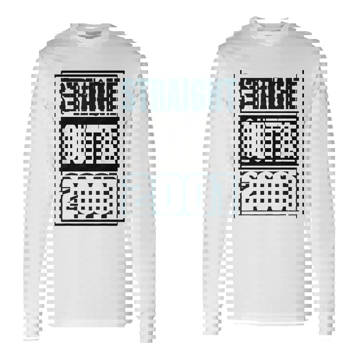 ストレイト・アウタ 2001 バースデー 2001 年生まれ 2001 ヴィンテージ 長袖Tシャツ ギフトのアイデア