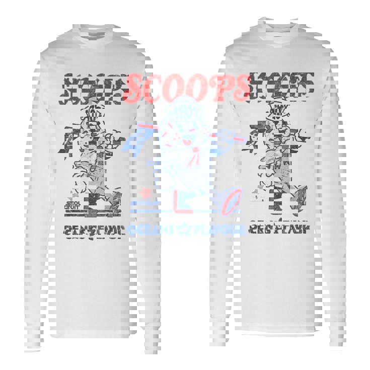 ストレンジャー・シングス スクープ アホイ アイスクリーム マスコット スターコート レトロ 長袖Tシャツ