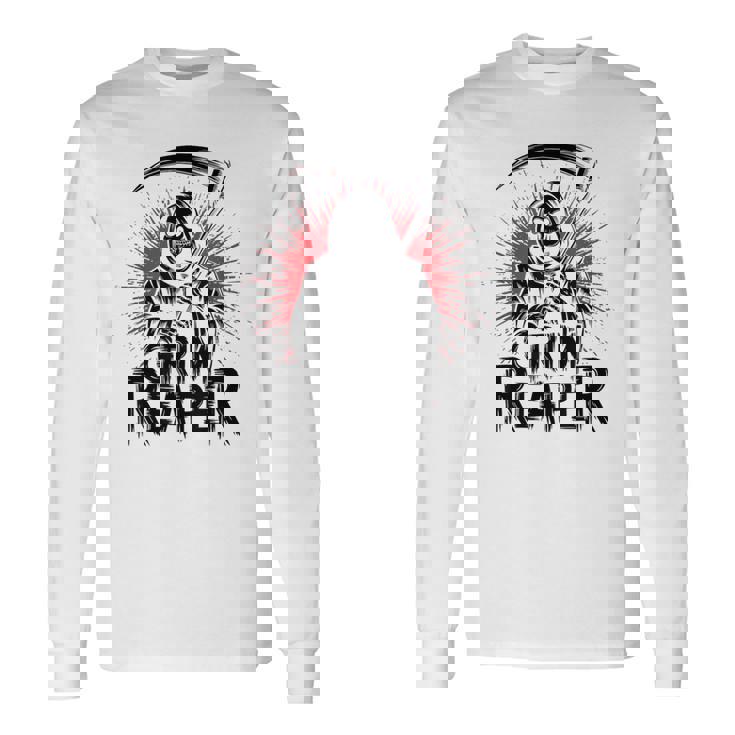 スプラッシュアート 死神 ハロウィン 長袖Tシャツ