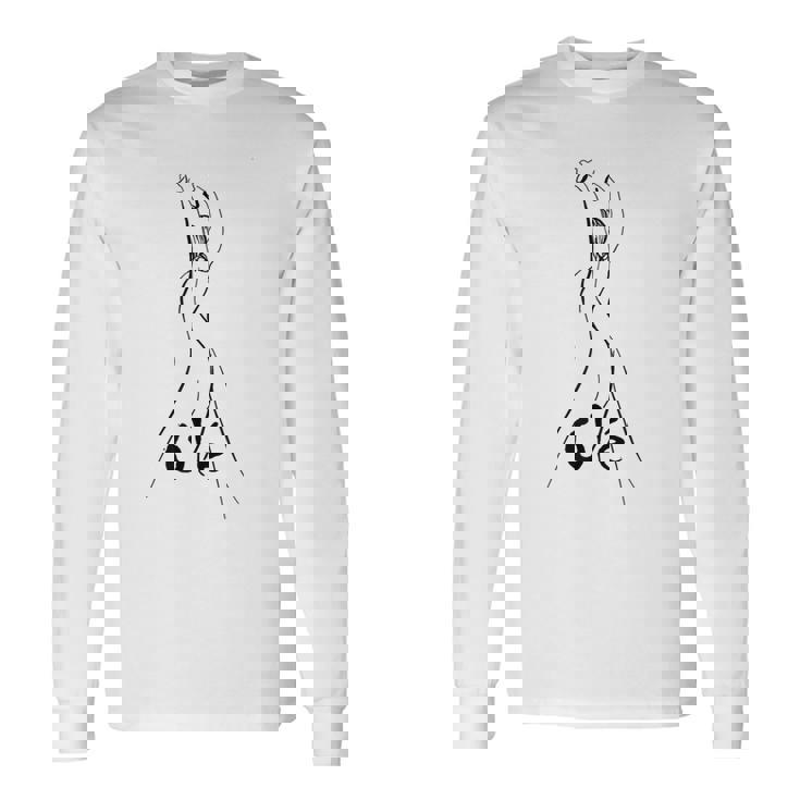 スペインのダンサーフラメンコダンサーオレ 長袖Tシャツ