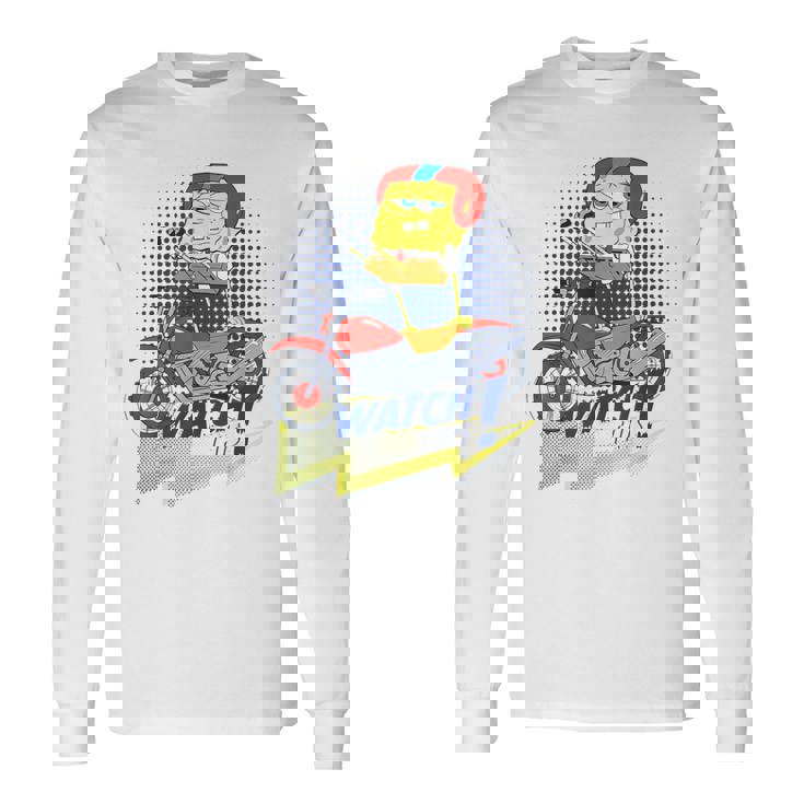 スポンジボブ スクエアパンツ スポンジボブ Watch This 長袖Tシャツ