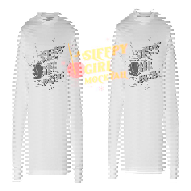 スリーピーガール モクテルクラブ レトロ ウェルネス キュート ファッショントレンド 長袖Tシャツ