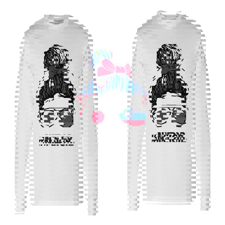 スロベニア 日本国旗 スロベニア 日本の散らかったお団子 長袖tシャツ 長袖Tシャツ ギフトのアイデア