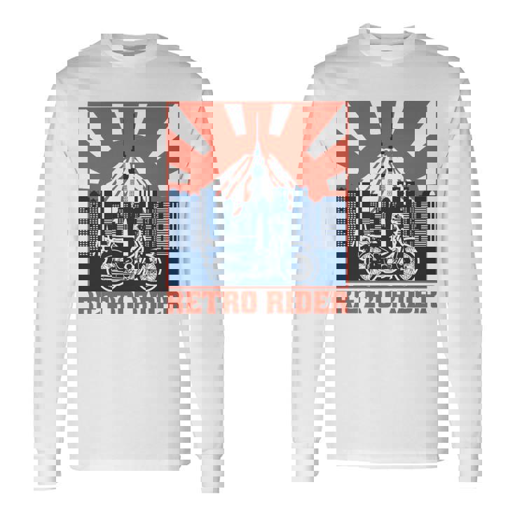 スーパーカブc100 原付バイク レトロライダー 東京日本 長袖tシャツ 長袖Tシャツ