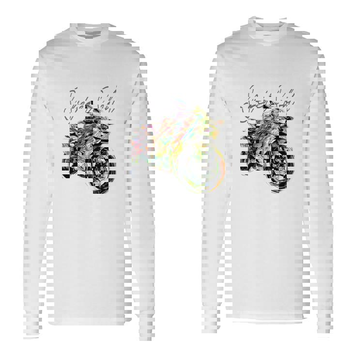 スーパースポーツ バイク レーシング バイク レーシング バックプリント バイク 長袖tシャツ 長袖Tシャツ