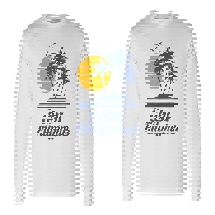 セブ フィリピン フィリピン ビーチ 観光 お土産 バケーション 長袖Tシャツ