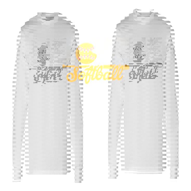 ソフトボール好き スポーツボール ラブ ソフトボール チームメイト 野球 長袖tシャツ 長袖Tシャツ ギフトのアイデア