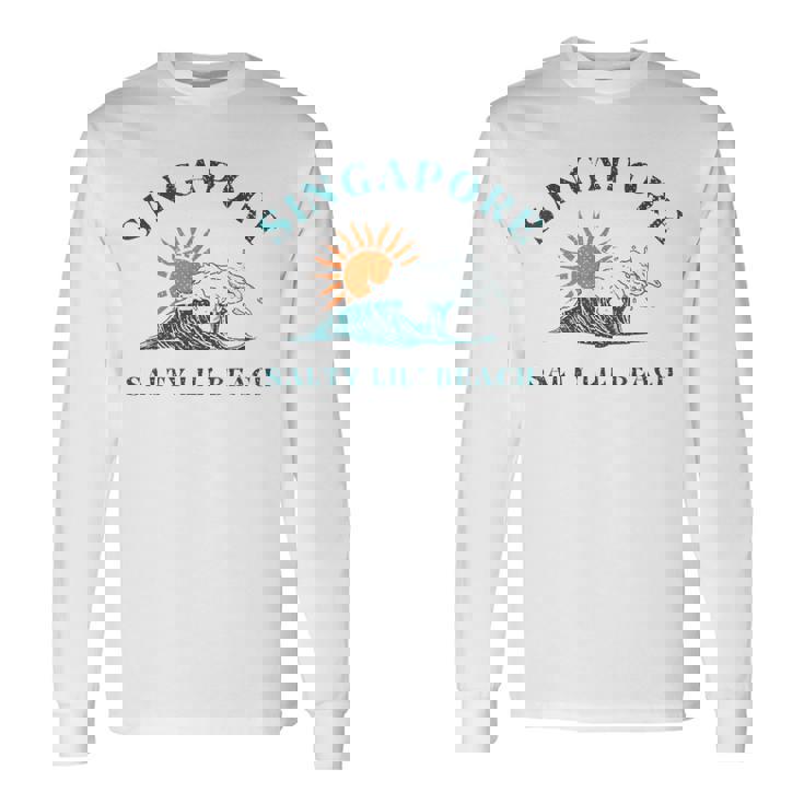 ソルティ リル ビーチ シンガポール 旅行 お土産 シンガポール 長袖Tシャツ