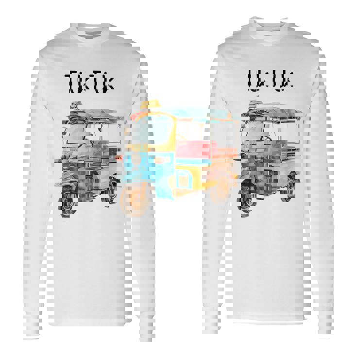タイ トゥクトゥク バンコク 長袖Tシャツ ギフトのアイデア