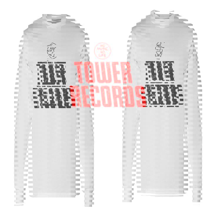 タワーレコードミュージック レトロ ヴィンテージ 長袖Tシャツ