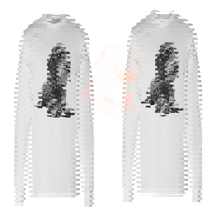 ダックスフンド ワイヤーヘア 長袖Tシャツ