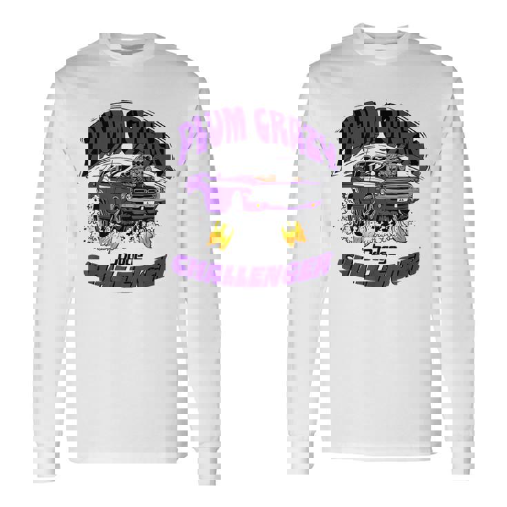 ダッジ チャレンジャー プラム クレイジー ラストコール 長袖Tシャツ ギフトのアイデア