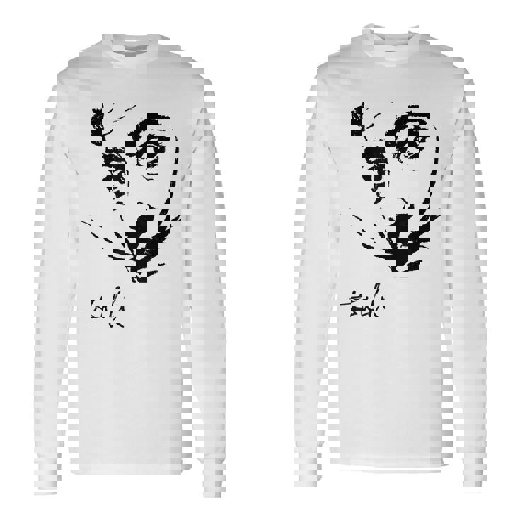 ダリの肖像画 長袖Tシャツ