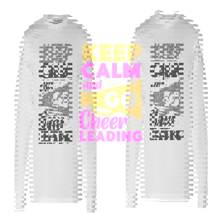 チア チアリーディング Keep Calm And Go チアリーディング 長袖Tシャツ