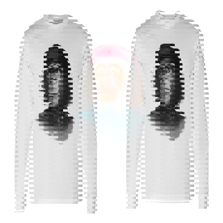 チェ ゲバラ チンパンジー 長袖Tシャツ