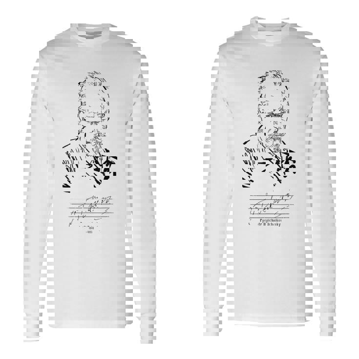 チャイコフスキー ロシアの作曲家 クラシック音楽 長袖Tシャツ