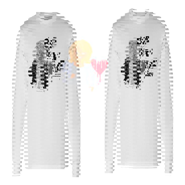 チャッキー・ティファニー・イート・ユア・ハート・アウト・バレンタイン 長袖Tシャツ