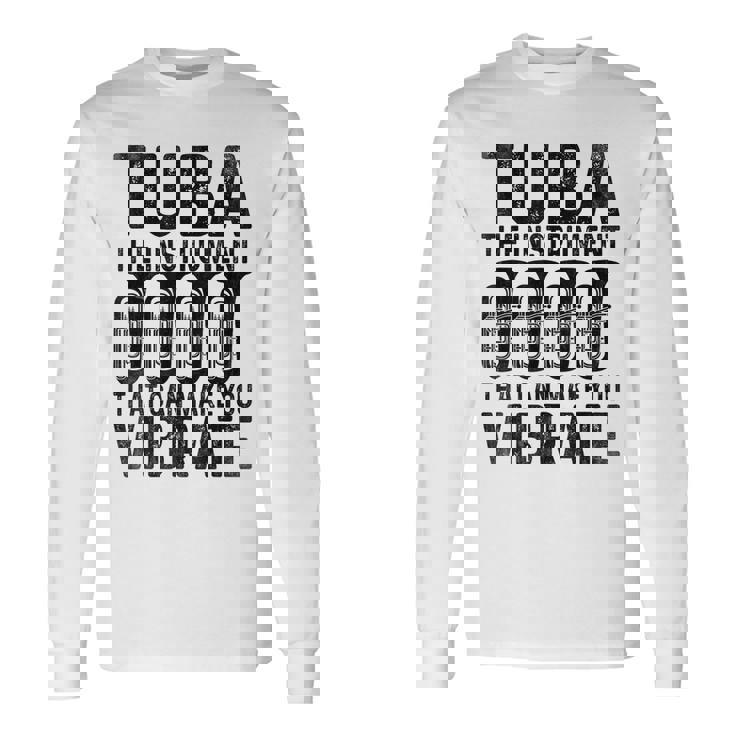 チューバ 振動させる楽器 ミュージシャン チューバ 長袖Tシャツ