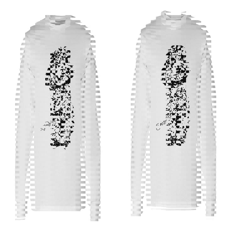 トイプードル かわいい犬好きのギフト レディース スタンダードプードル メンズ 長袖Tシャツ