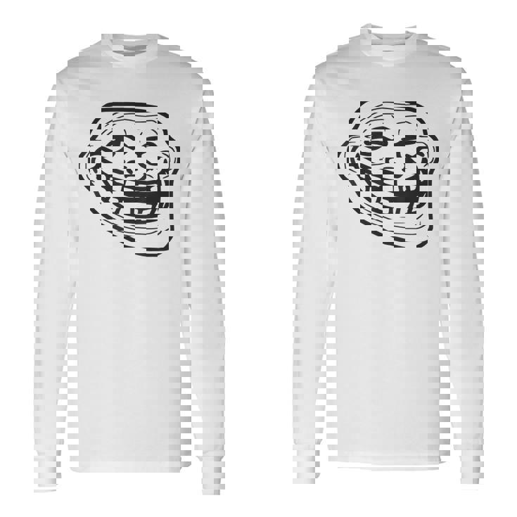 トロールフェイス 長袖Tシャツ