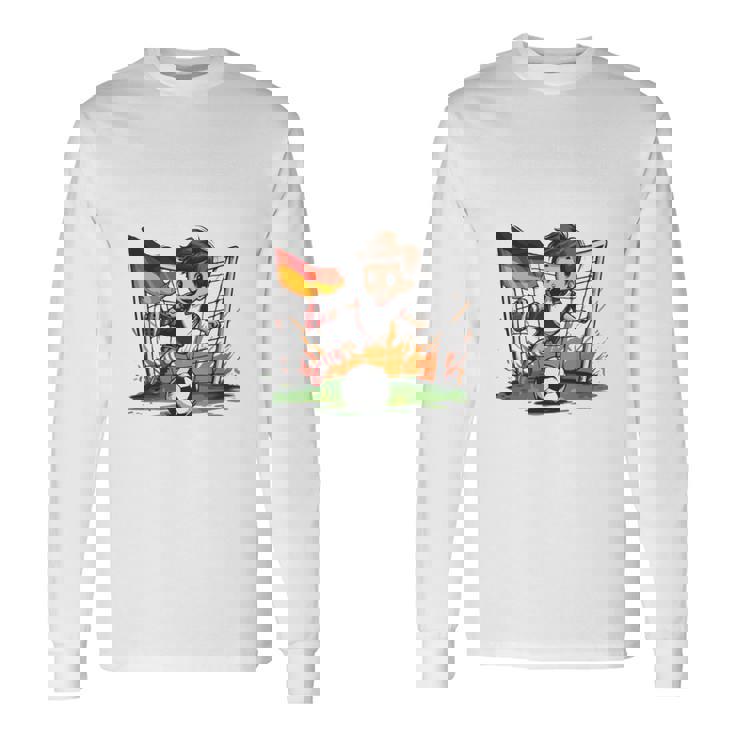 ドイツ サッカー 少年 フットボール 長袖tシャツ 長袖Tシャツ