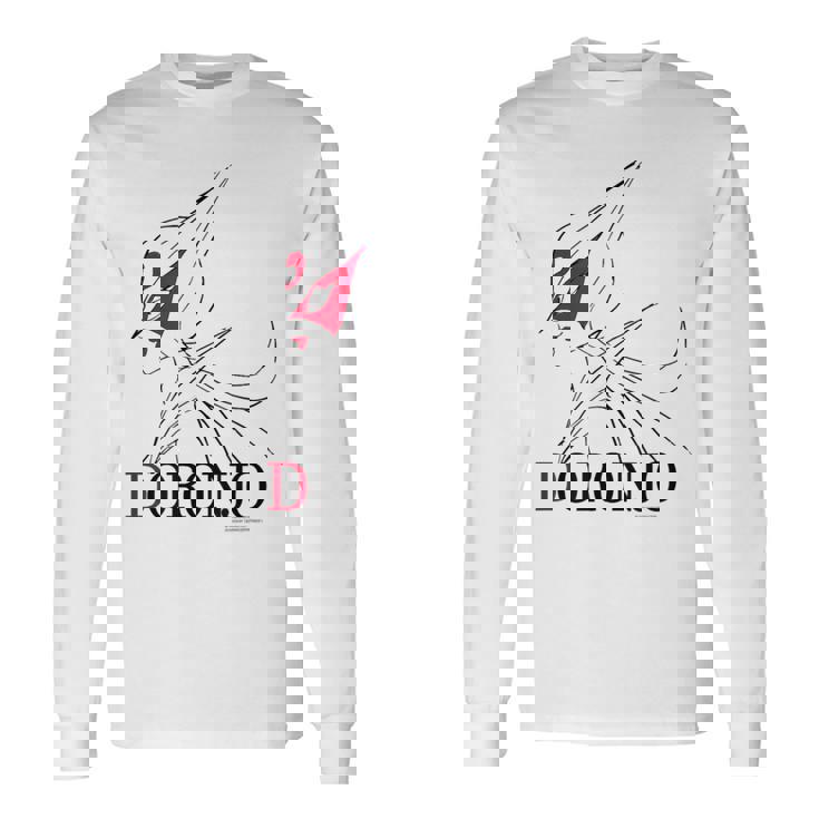 ドロンジョデザインm ホワイト 長袖Tシャツ