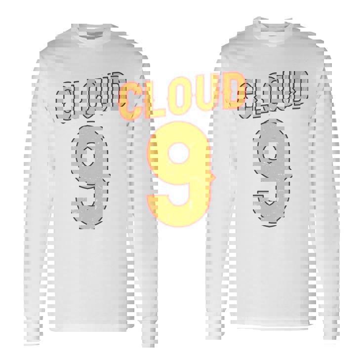 ナイス イエロー オレンジ クラウド 9 コスチューム 男女兼用 長袖tシャツ 長袖Tシャツ