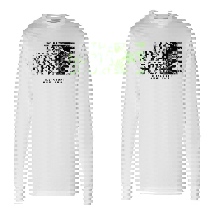 ノースショア ハワイ フローラル 長袖Tシャツ