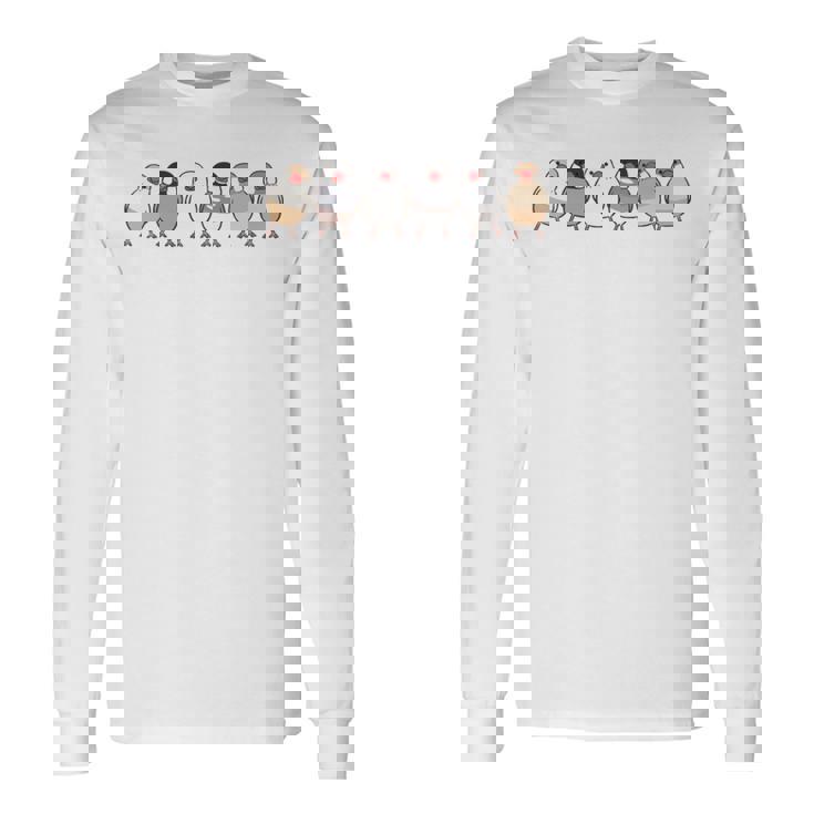 ノーブンチョウノーライフ 鳥好き 文鳥好き 文鳥の飼い主 おもしろ 可愛い ブンチョウ 文鳥 長袖tシャツ 長袖Tシャツ