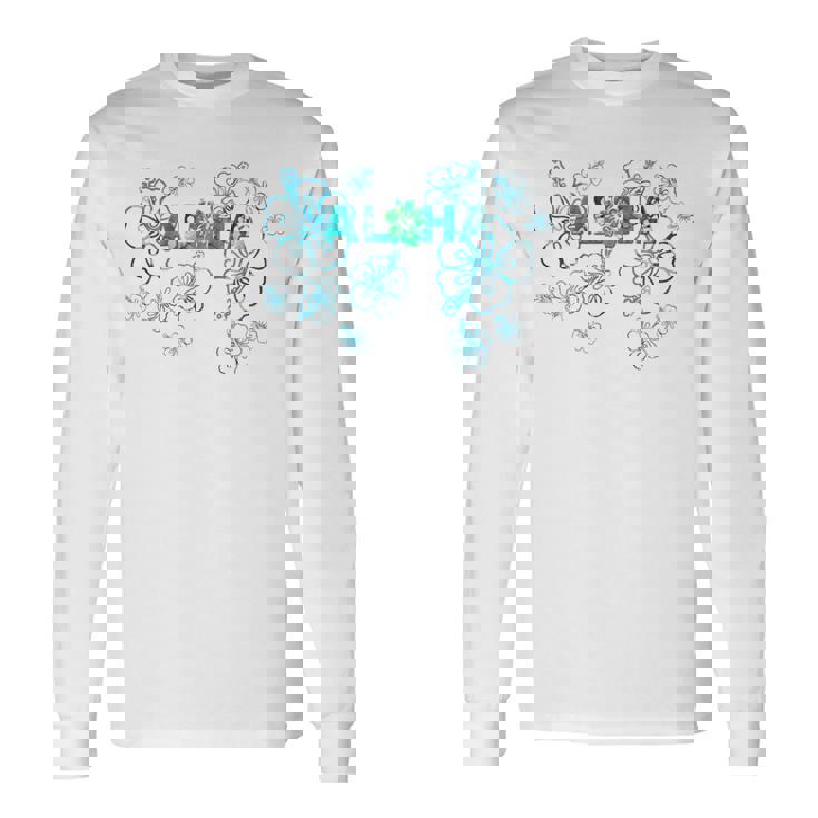 ハイビスカス アロハ ハワイ メレ カリキマカ オアフマウイ マハロラブ 長袖tシャツ 長袖Tシャツ ギフトのアイデア
