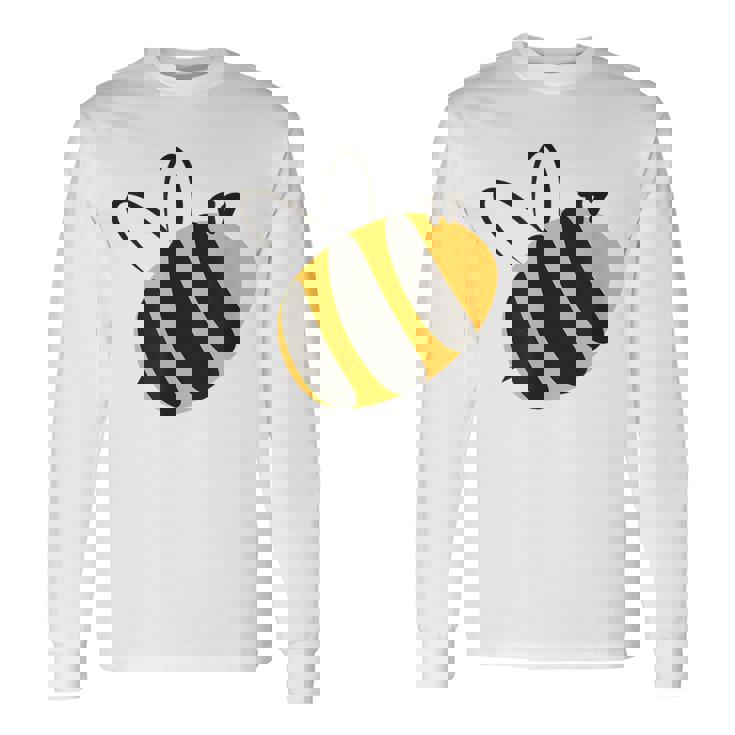 ハチ愛好家のためのかわいい蜂 はちみつ 長袖Tシャツ