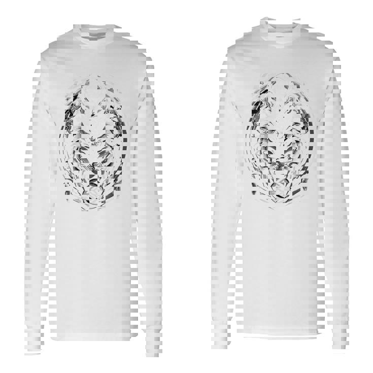 ハロウィンコスチューム ホワイトウルフ ギリシャ神話 バックプリント 長袖Tシャツ