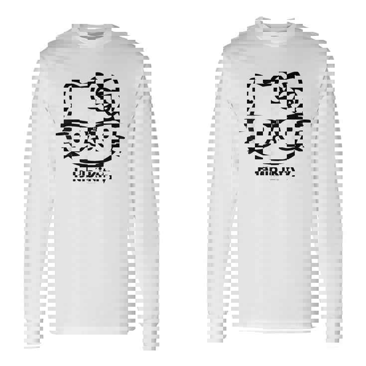 ハローキティ Usデザイン カオ メガネ 長袖Tシャツ