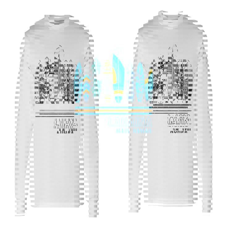 ハワイ ラハイナ マウイ サーフィン ハワイアン 長袖Tシャツ