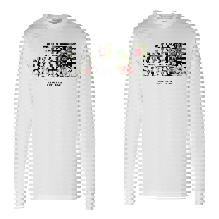 ハワイ ヴィンテージスタイル ノースショア ハレイワ ヤシの木 長袖Tシャツ