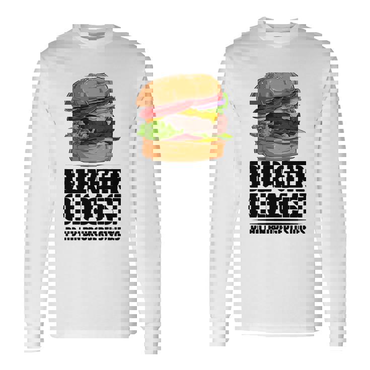 ハンバーガー研究 ハンバーガー 長袖tシャツ 長袖Tシャツ