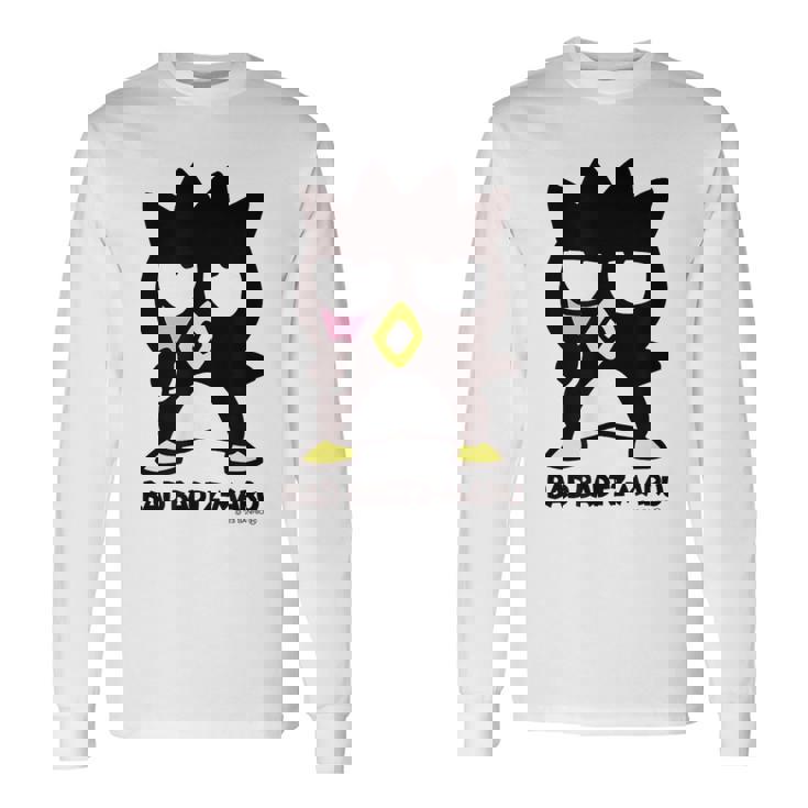 バッドばつ丸 あっかんべー ライトカラー 長袖Tシャツ