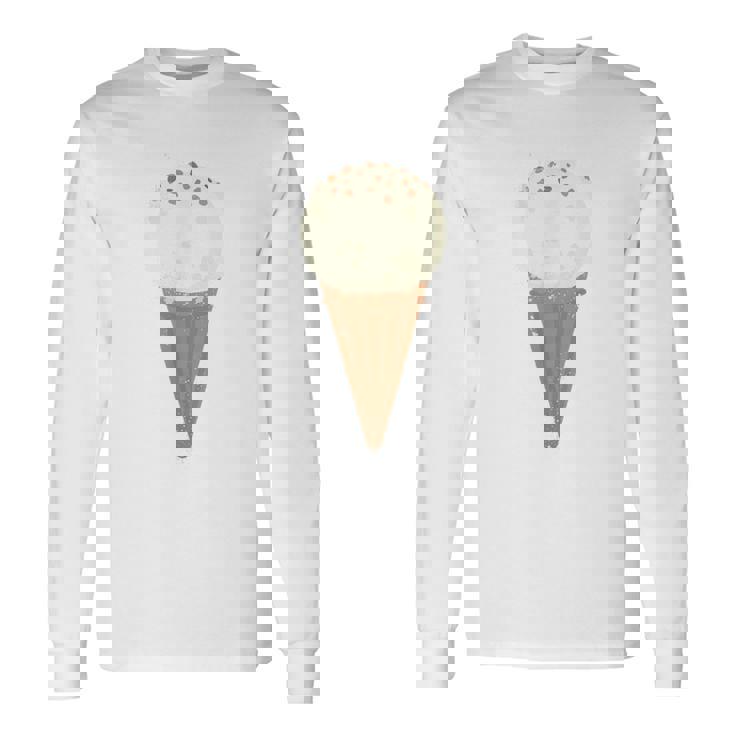 バニラアイスクリーム 長袖Tシャツ