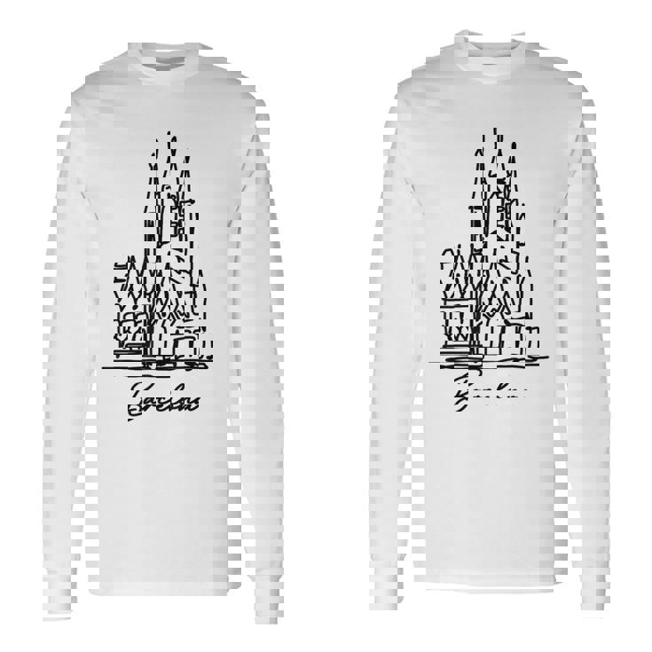 バルセロナ サグラダ ファミリア スペイン お土産 長袖Tシャツ