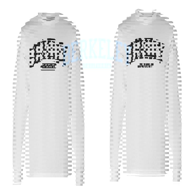 バークレーカリフォルニアカリフォルニアカレッジユニバーシティスタイル ネイビー 長袖Tシャツ