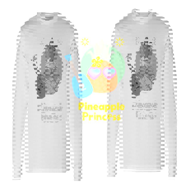 パイナップルプリンセス ウクレレギフト 長袖Tシャツ