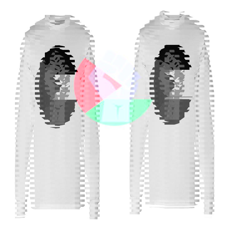 パレスチナ製フリーパレスチナスタンド 長袖Tシャツ