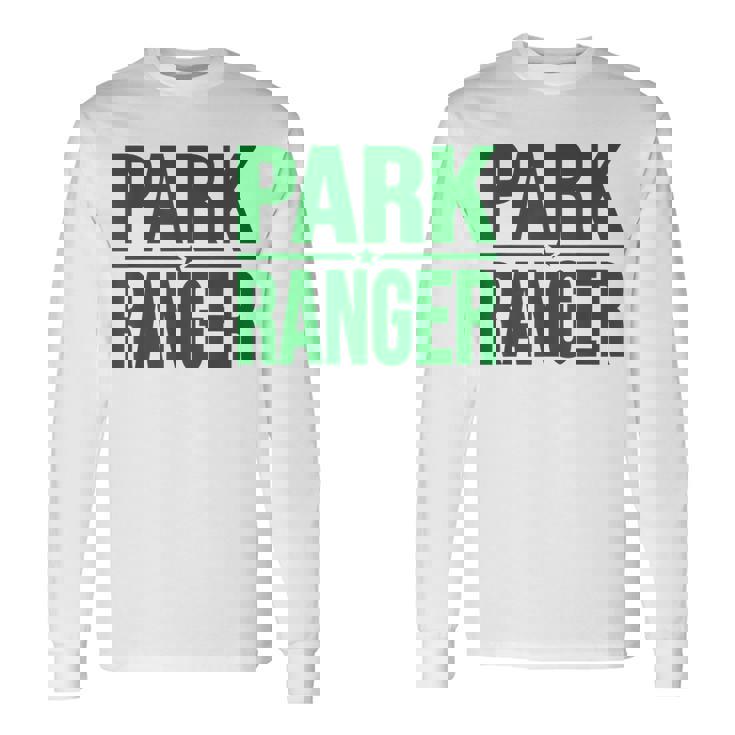 パークレンジャーパークランドワイルドライフフォレスト法執行機関 長袖Tシャツ